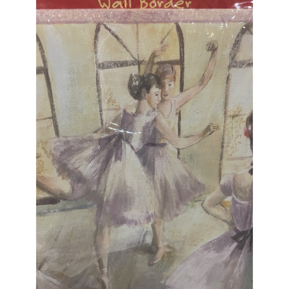Lot Of 2 Kids Wall Border Pink Ballerina Dancers Wallpaper Ballet Class Decor